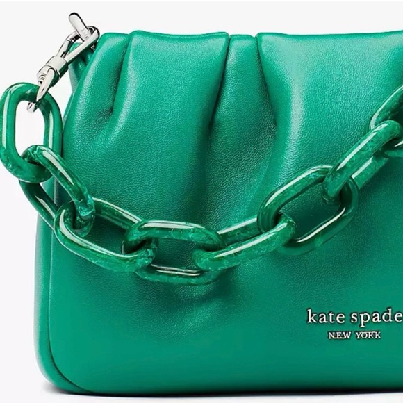 *NEW* KATE SPADE SOUFFLE CROSSBODY WINTERGREEN - Picture 5 of 7